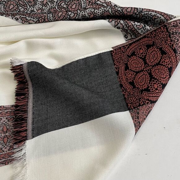 AboElela Abugazala Woven Egyptian Bohemian Wrap Scarf Camel Throw 42”x72” - Picture 4 of 7